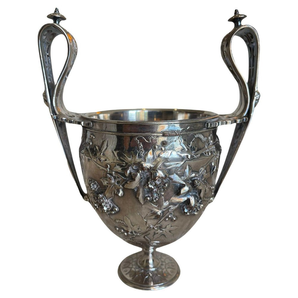 Silver Bronze Vase from Barbedienne & Sevin