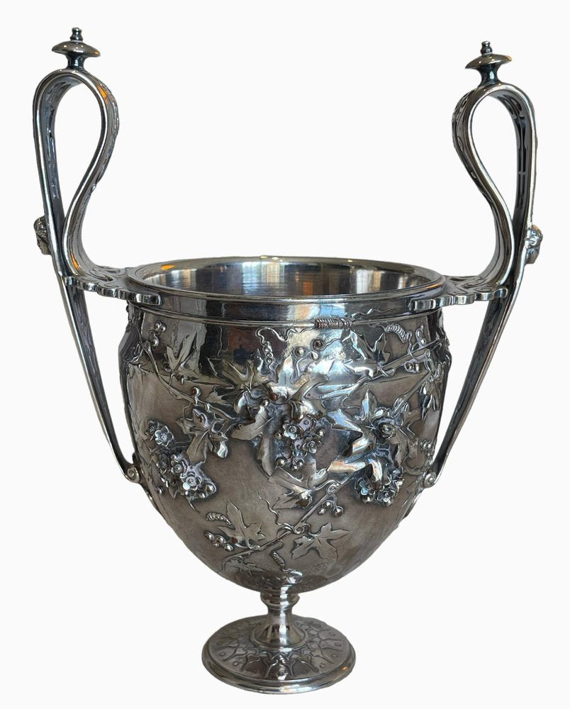 Silver Bronze Vase from Barbedienne & Sevin