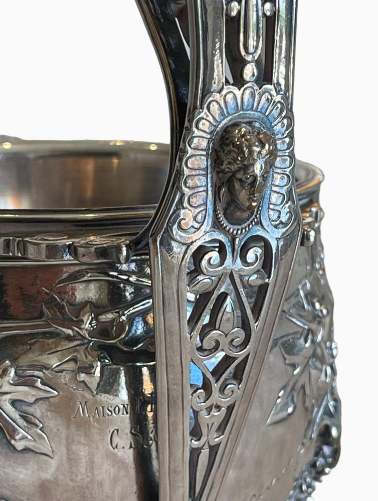 Silver Bronze Vase from Barbedienne & Sevin