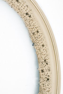 Silver Buds Porcelain Mirror by Giulio Tucci-VHF-999987