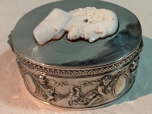 Silver & Cameo Box from Neresheimer und Solme de Hanau-IKW-787855