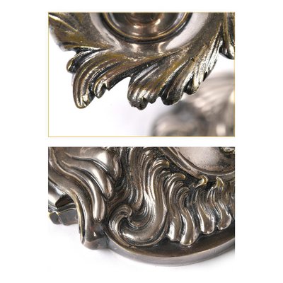 Silver Candleholders, 1870s, Set of 2-NQ-625175