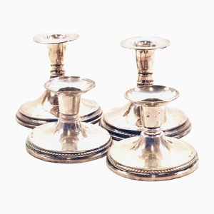 Silver Candleholders from TESI Sweden, Set of 4-HYQ-1226321