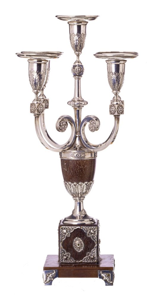 Silver Candlesticks, 19th Century, Set of 2