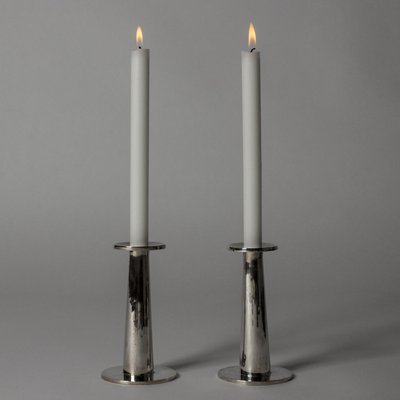 Silver Candlesticks by Jarl Ölveborn, Set of 2-NL-1223954