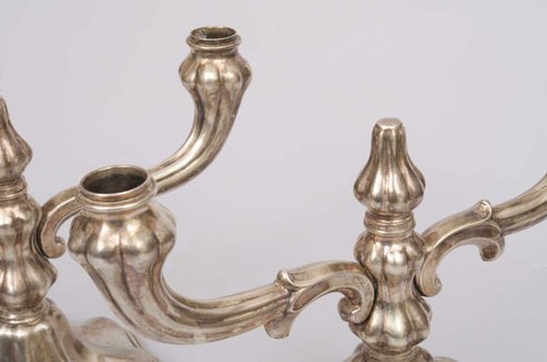 Silver Candlesticks, Set of 2