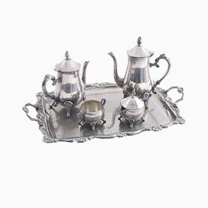 Silver Coffee Service Set, Set of 5-NJV-852974