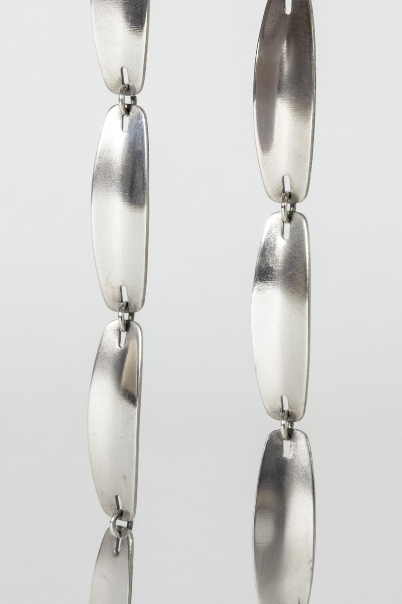 Silver Collier by Rune Tennesmed for Stigbert, 1960s