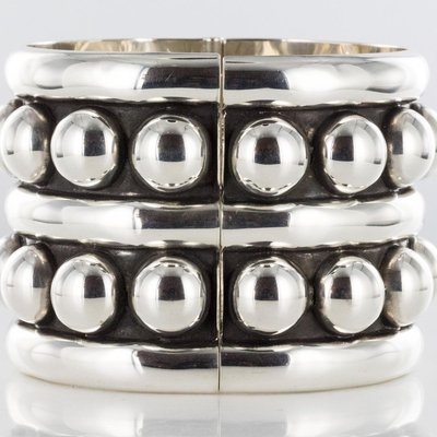 Silver Cuff Bracelet-OLU-896427