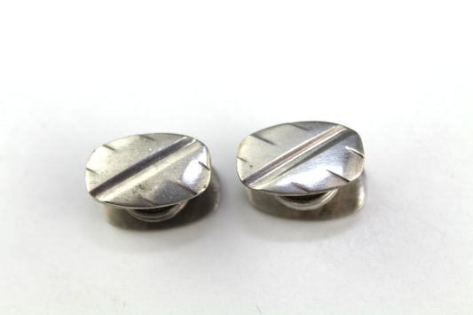 Silver Cufflinks, 1960s, Set of 2