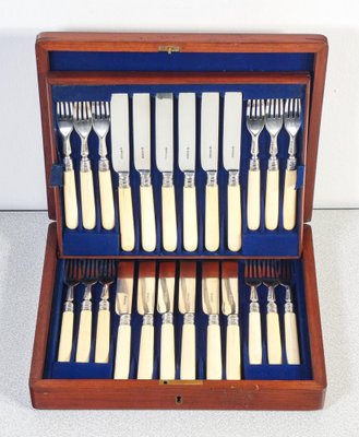 Silver Cutlery Service by Henry Wilkinson, 1872, Set of 24-OJE-1776556