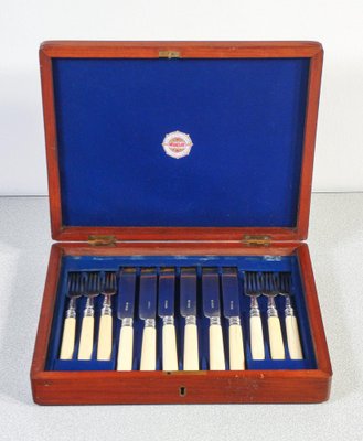 Silver Cutlery Service by Henry Wilkinson, 1872, Set of 24-OJE-1776556