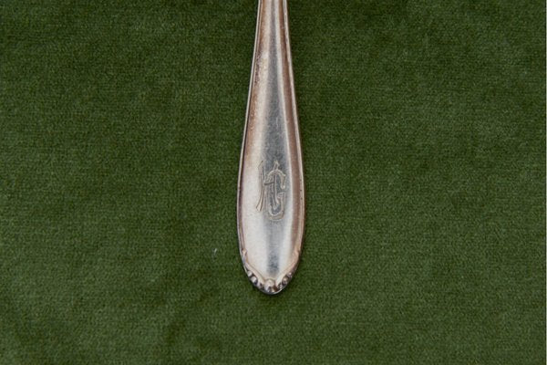 Silver Dinner Spoons by Bruckmann & Sons, Set of 12-BXB-1427549