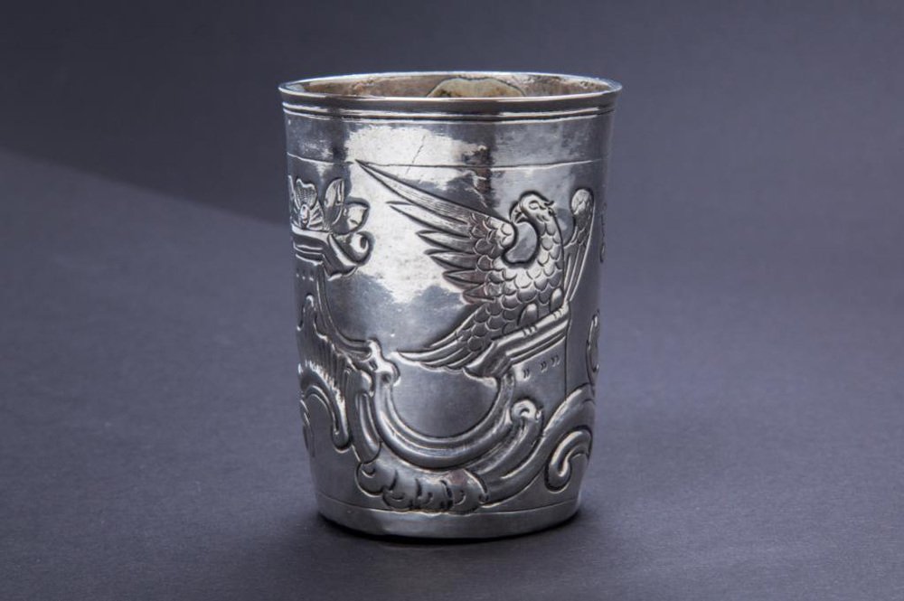 Silver Glass from Royal Russia,. 1786