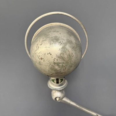 Silver-Gray Two-Arm Jielde Table Lamp, 1950s-NPL-2022256