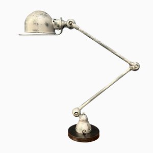 Silver-Gray Two-Arm Jielde Table Lamp, 1950s-NPL-2022256