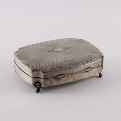 Silver Jewelry Box with Purple Velvet-VMM-2034135