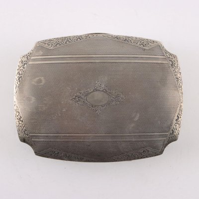 Silver Jewelry Box with Purple Velvet-VMM-2034135