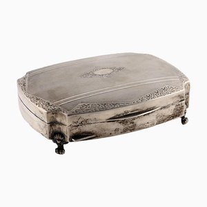 Silver Jewelry Box with Purple Velvet-VMM-2034135