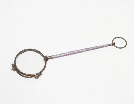 Silver Lorgnette with Enamel, 1890s