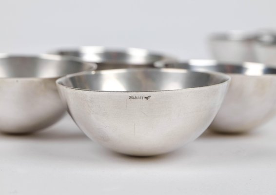 Silver Metal Bowls by Lino Sabattini, Italy, 1970s, Set of 2-LYQ-1188672