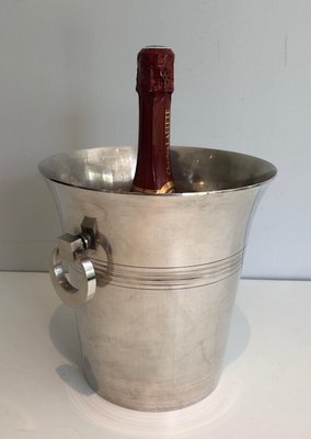 Silver Metal Champagne Bucket-BA-1365869