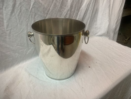 Silver Metal Champagne Bucket, 1960s-BZK-627435