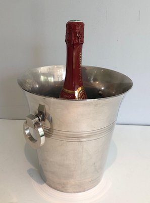 Silver Metal Champagne Bucket-BA-1365869