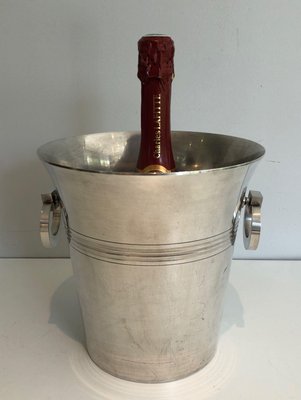 Silver Metal Champagne Bucket-BA-1365869