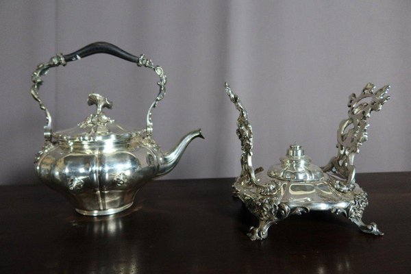 Silver Metal Samovar from Christofle House-WSV-1169852