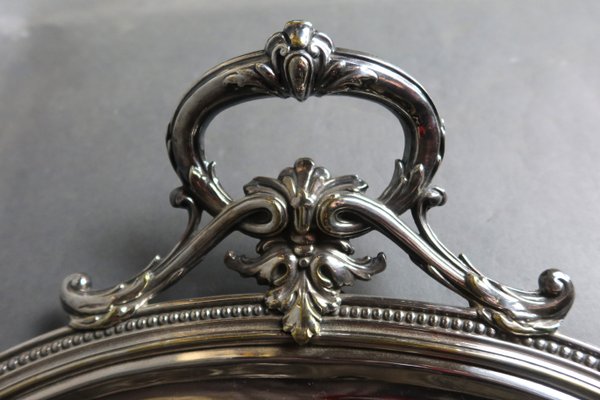 Silver Metal Serving Tray-WSV-2019894