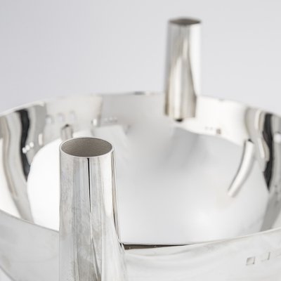 Silver Metal Willow Model Vase by Charles Rennie Mackintosh for Sabattini, 1984-FWM-1383908