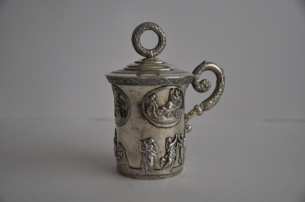 Silver Mug with a Lid, 1833