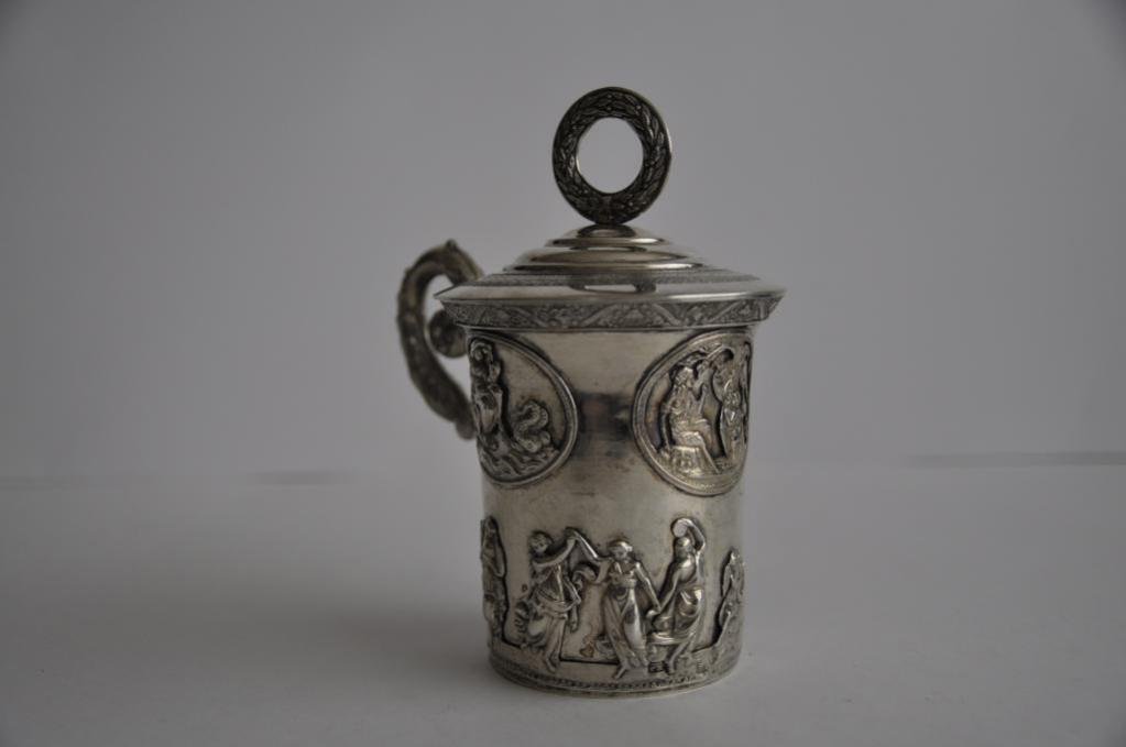 Silver Mug with a Lid, 1833