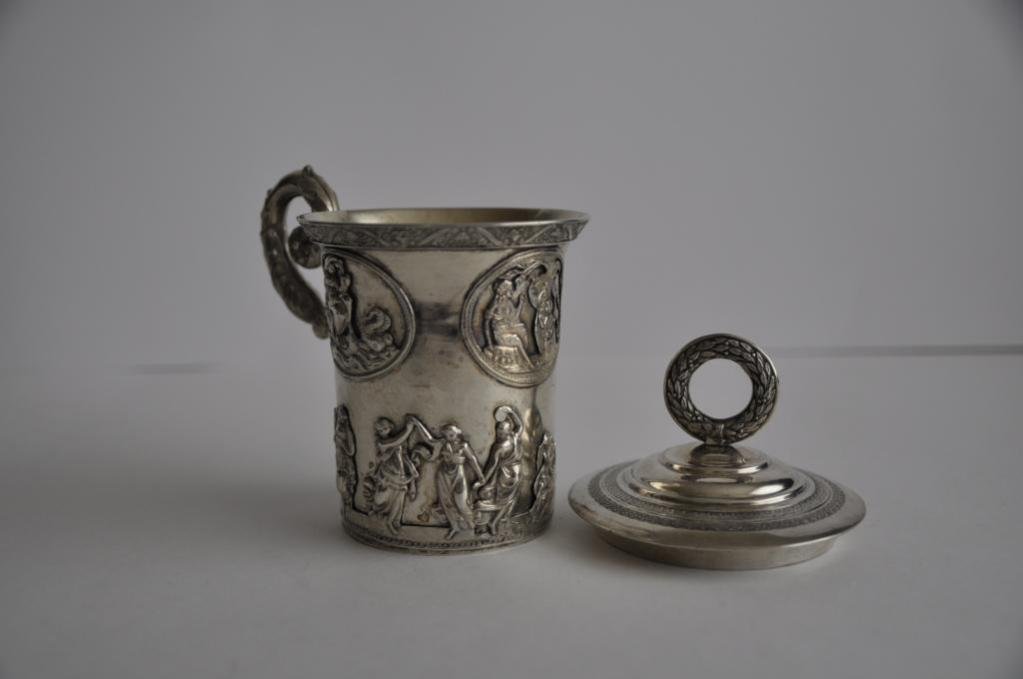 Silver Mug with a Lid, 1833