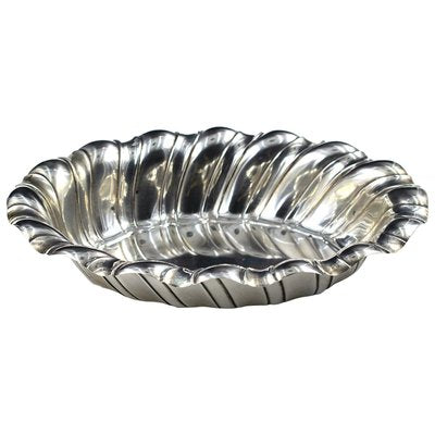 Silver Oval Centerpiece, Italy, Mid-20th Century-ZCI-788104