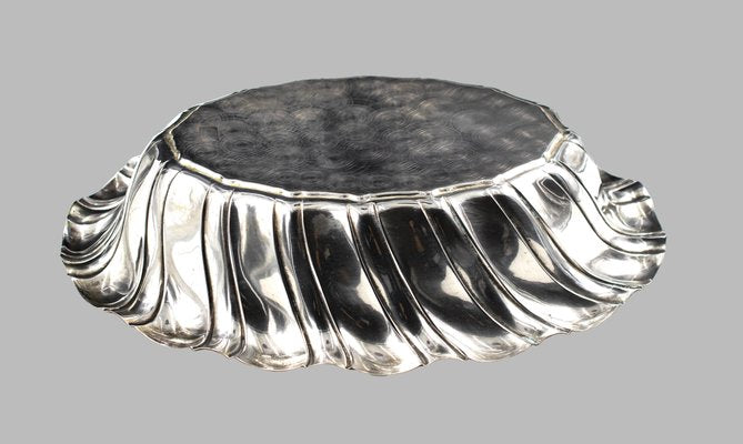 Silver Oval Centerpiece, Italy, Mid-20th Century-ZCI-788104