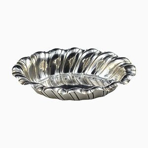 Silver Oval Centerpiece, Italy, Mid-20th Century-ZCI-788104