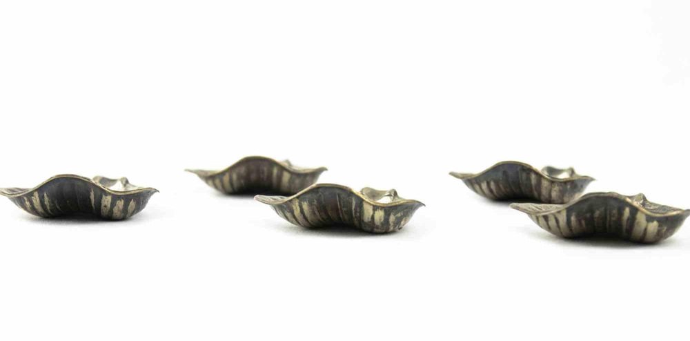 Silver Placeholders, Italy, 20th Century, Set of 5