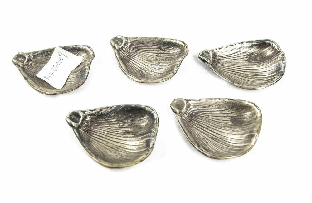 Silver Placeholders, Italy, 20th Century, Set of 5