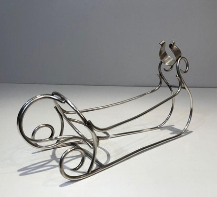 Silver Plad Sleigh Bottleholder, France, 1930s-BA-803705