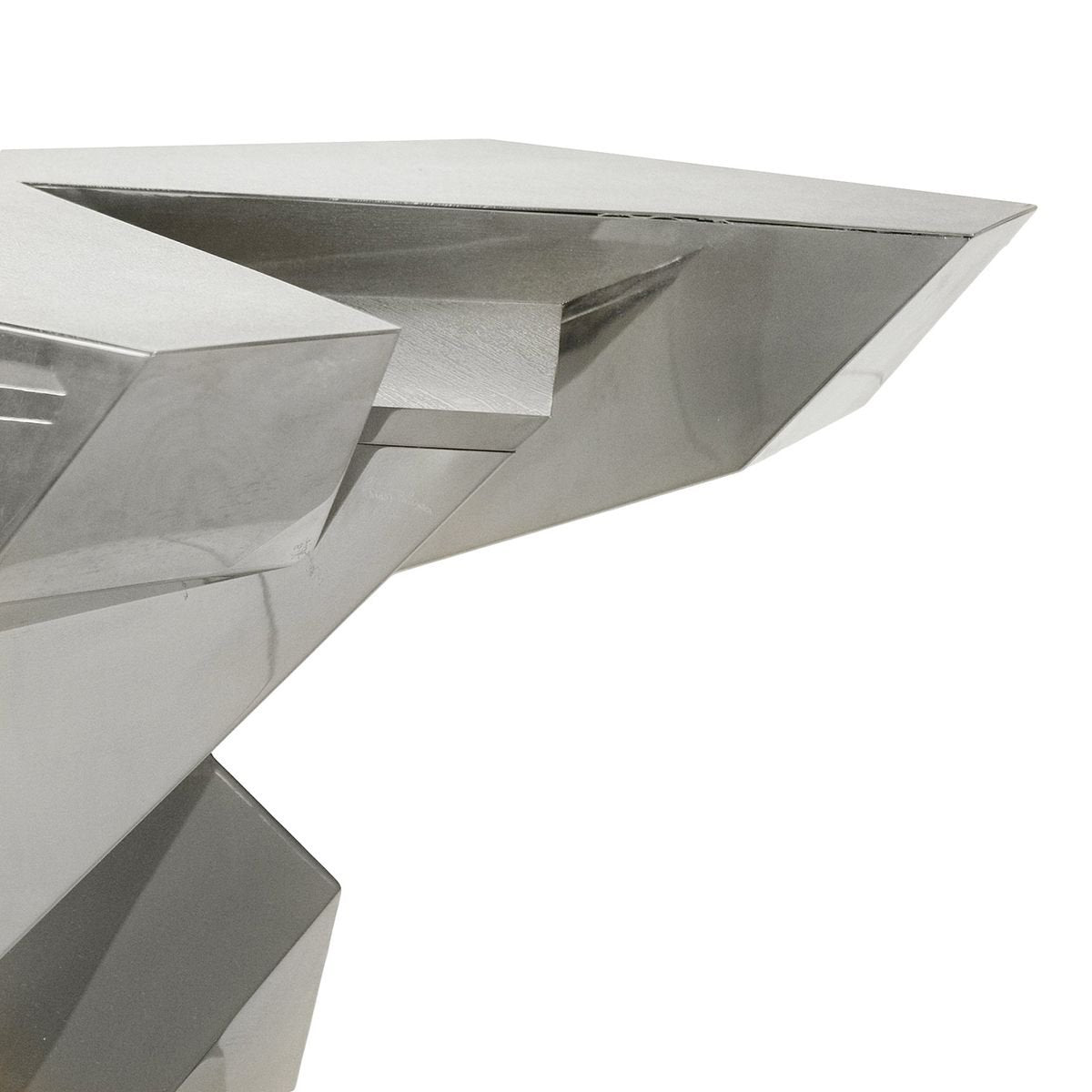 Silver-Plated and Nickel-Plated Brass Console Table by Juan & Paloma Garrido for Damian Garrido, 2010s