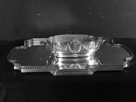 Silver-Plated Bronze Tray by A. Risler et Carré Paris-WSV-1422378