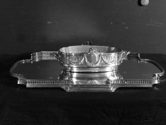 Silver-Plated Bronze Tray by A. Risler et Carré Paris-WSV-1422378