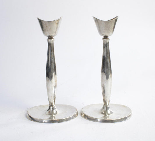 Silver Plated Candleholders from Cohr, Denmark