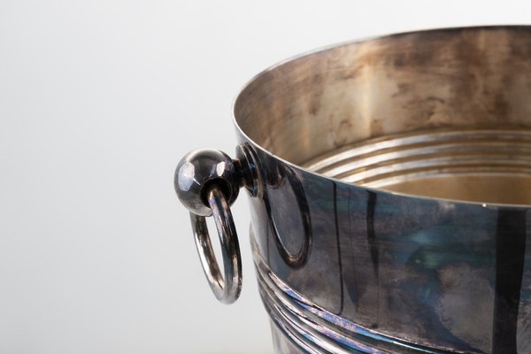 Silver-Plated Champagne Bucket Marked Christofle France, 1950s-YSY-2031353