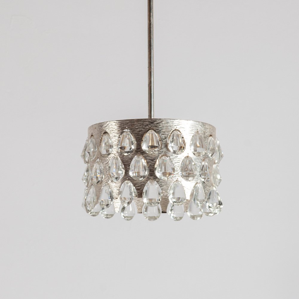 Silver-Plated Chandelier by Palwa, 1970s