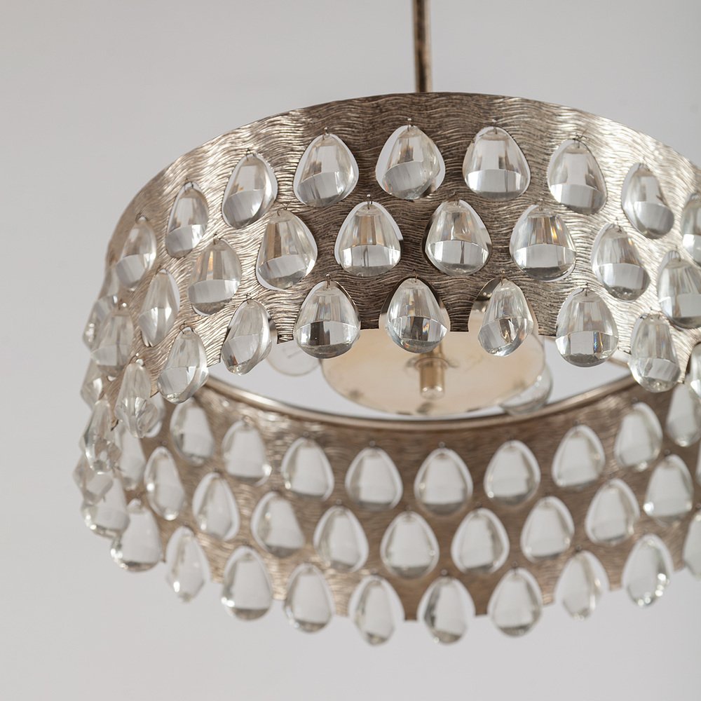 Silver-Plated Chandelier by Palwa, 1970s