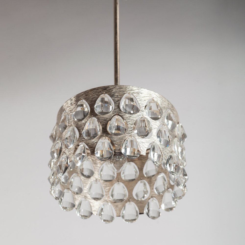 Silver-Plated Chandelier by Palwa, 1970s