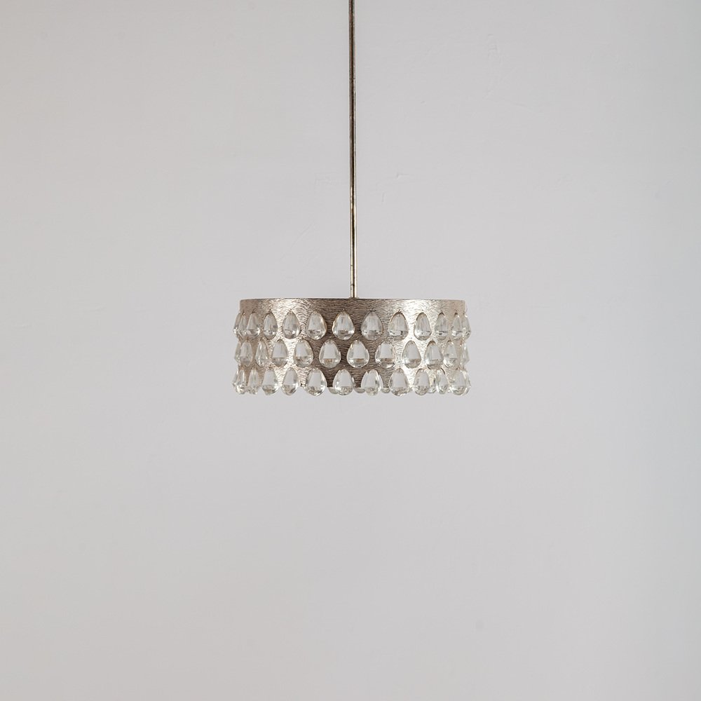 Silver-Plated Chandelier by Palwa, 1970s